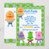 INVITATIE POOLPARTIJEN KAART (Voorkant / Achterkant)