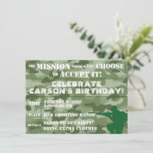 INVITATIE VAN ARMIJNPARTIJEN, INVITATIE VAN PAINTB KAART (Staand voorkant)