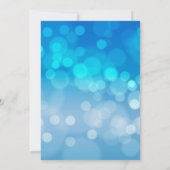 INVITATIE VAN BLUE Silver klassieke PARTIJEN Kaart (Achterkant)