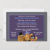 INVITATIE VAN DE FAMILIE REUNION - POTATOFAMILIE - KAART (Achterkant)