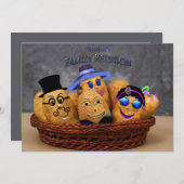 INVITATIE VAN DE FAMILIE REUNION - POTATOFAMILIE - KAART (Voorkant / Achterkant)