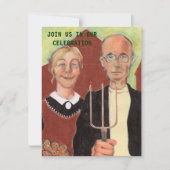 INVITATIE VAN DE FUN ~ AMERIKAANSE GOTHISCHE JUBIL KAART (Voorkant)