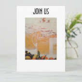 INVITATIE VAN DE FUN SUMMER TIME ARTIJ KAART (Staand voorkant)