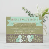 INVITATIE VAN DE HUISPARTIJ KAART (Staand voorkant)