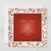 INVITATIE VAN DE PARTIJ VAN DE HOLIDAAG DE SCHAKEL KAART (Achterkant)