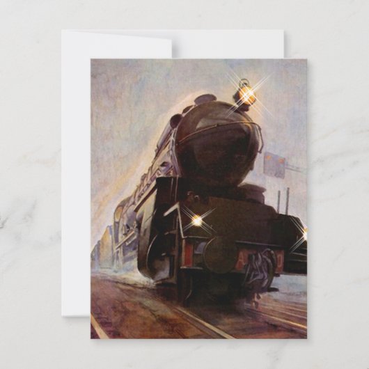 INVITATIE VAN DE PARTIJ VAN DE TERUGTREIN ~ MISTY  KAART (Voorkant)