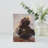 INVITATIE VAN DE PARTIJ VAN DE TERUGTREIN ~ MISTY  KAART (Staand voorkant)