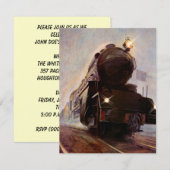 INVITATIE VAN DE PARTIJ VAN DE TERUGTREIN ~ MISTY  KAART (Voorkant / Achterkant)