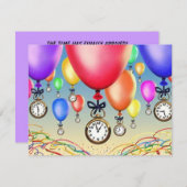 INVITATIE VAN DE PARTIJ VAN DE TERUGTREKKING ~ BAL KAART (Voorkant / Achterkant)