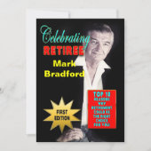 INVITATIE VAN DE RETIERCELEBRATIE - MAGAZINE HOESJ KAART (Voorkant)