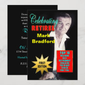 INVITATIE VAN DE RETIERCELEBRATIE - MAGAZINE HOESJ KAART (Voorkant / Achterkant)