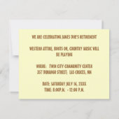 INVITATIE VAN DE WESTERNE PARTIJ VAN DE KUNSTIEK ~ KAART (Achterkant)