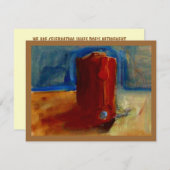 INVITATIE VAN DE WESTERNE PARTIJ VAN DE KUNSTIEK ~ KAART (Voorkant / Achterkant)