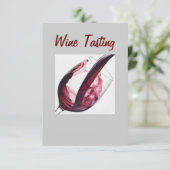INVITATIE VAN DE WIJNSTAND KAART (Staand voorkant)