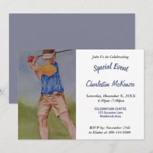 INVITATIE VAN GOLFPARTIJEN KAART