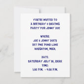 INVITATIE VAN KINDEREN DIE PARTIJEN GEVEN ~ BIRTHD KAART (Achterkant)