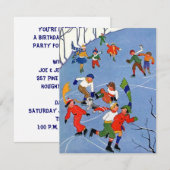 INVITATIE VAN KINDEREN DIE PARTIJEN GEVEN ~ BIRTHD KAART (Voorkant / Achterkant)