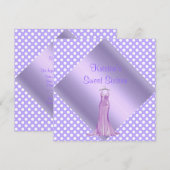 INVITATIE VAN PAARSE PARTIJEN ZESTIG SCHAKELAAR KAART (Voorkant / Achterkant)