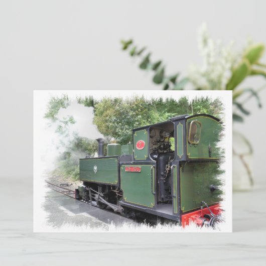 INVITATIE VAN STEAMTREINEN (Staand voorkant)