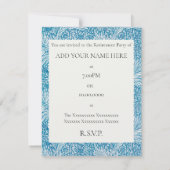 INVITATIE VAN WILLIAM MORRIS-RETIMENT PARTIJ KAART (Achterkant)