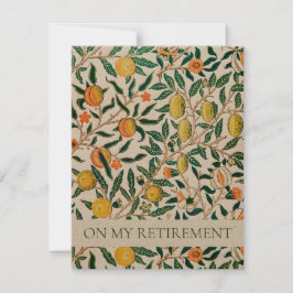 INVITATIE VAN WILLIAM MORRIS-RETIMENT PARTIJ KAART
