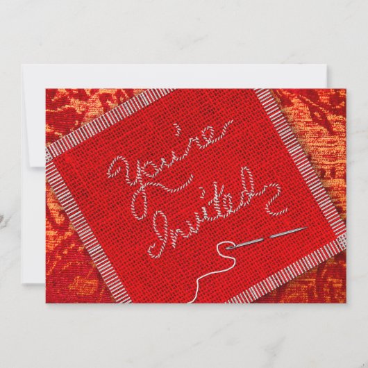 INVITATIE VAN ZWEVEN/KWATERPARTIJEN - RODE FABRIKA KAART (Voorkant)