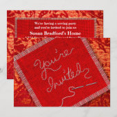 INVITATIE VAN ZWEVEN/KWATERPARTIJEN - RODE FABRIKA KAART (Voorkant / Achterkant)