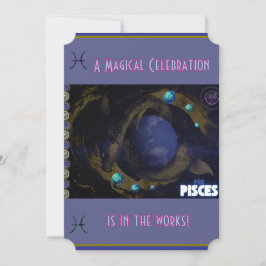 invitatie voor de vissenverjaardag kaart