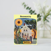 INVITATIE Warm & Investissement Home HUUSEWARMING Kaart (Staand voorkant)