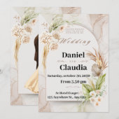 Invitatie wedding feestdagenkaart (Voorkant / Achterkant)