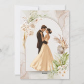 Invitatie wedding feestdagenkaart (Achterkant)
