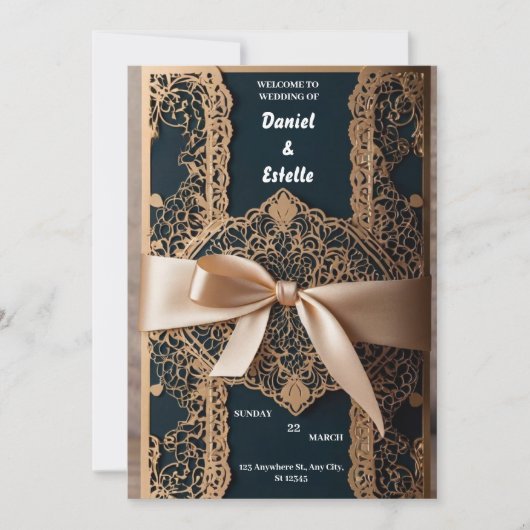 Invitatie wedding kaart (Voorkant)