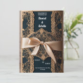 Invitatie wedding kaart (Staand voorkant)