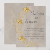 Invitatie wedding kaart (Voorkant / Achterkant)