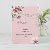 Invitatie wedding kaart (Staand voorkant)