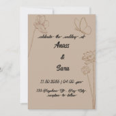 Invitatie wedding kaart (Voorkant)