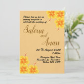 Invitatie wedding kaart (Staand voorkant)