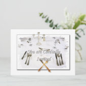 INVITATIEDINERKAARTEN KAART (Staand voorkant)