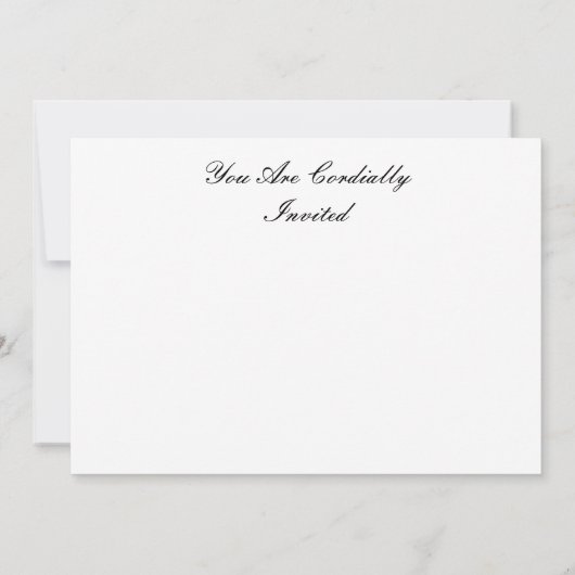 INVITATIEDINERKAARTEN KAART (Achterkant)