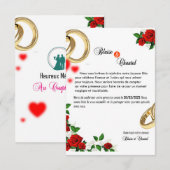 INVITATIEKAART AANKONDIGING (Voorkant / Achterkant)