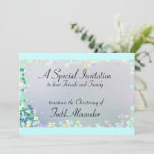 Invitaties Baptism Christening Sjablonen (Staand voorkant)