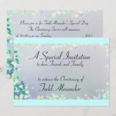 Invitaties Baptism Christening Sjablonen (Voorkant / Achterkant)