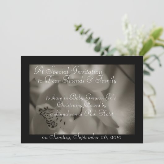 Invitaties Baptism Christening Sjablonen Kaart (Staand voorkant)