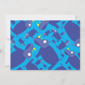 Invitaties bij de geboorte van het Kind van Rhino Kaart (Achterkant)