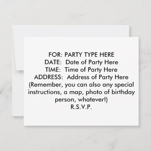 INVITATIES - Heart Felt Kaart (Achterkant)