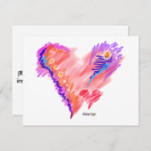 INVITATIES - Heart Felt Kaart (Voorkant / Achterkant)