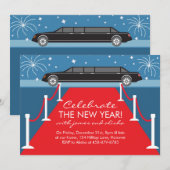 Invitaties in Limousine en Red Carpet Kaart (Voorkant / Achterkant)