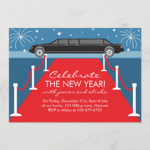Invitaties in Limousine en Red Carpet Kaart