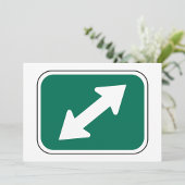 Invitaties met dubbele richtingspijlen kaart