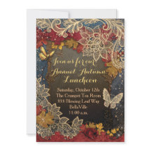 INVITATIES VAN DE herfst AUTUMN PARTIJ